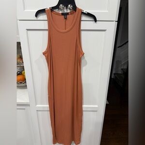 Beyond Yoga Ease Into It Midi Tank Dress in Burnt Orange